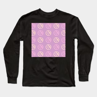 Pink Basketball Ball Pattern Girly Design Long Sleeve T-Shirt